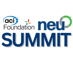 ACI Foundation and NEU Summit logo.